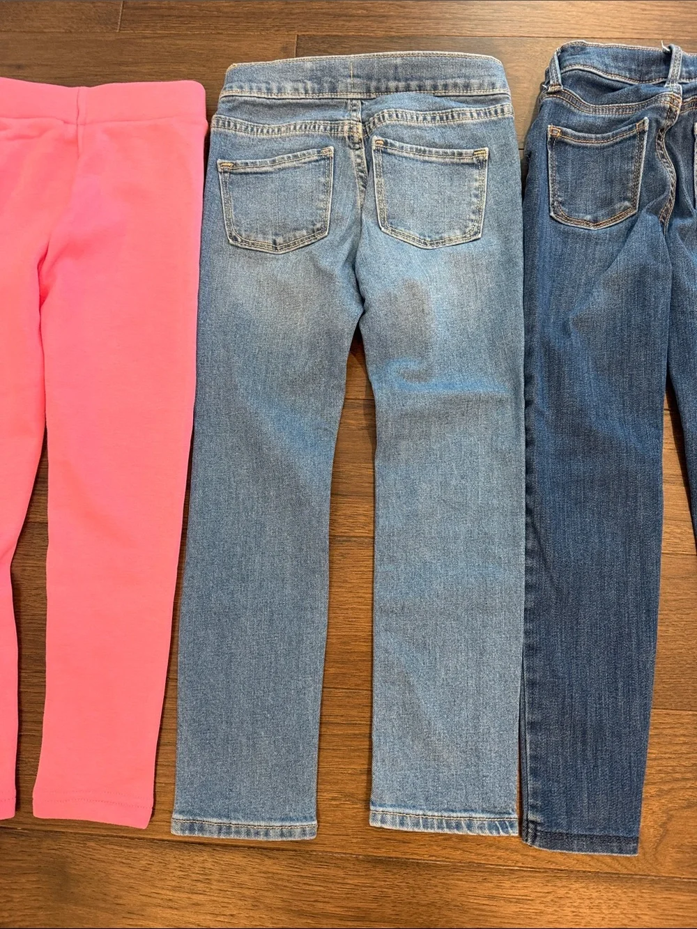 Old Navy Girls Jeans & Pink Sweatpants Set of 3 - Size 6/7 - C34-105
